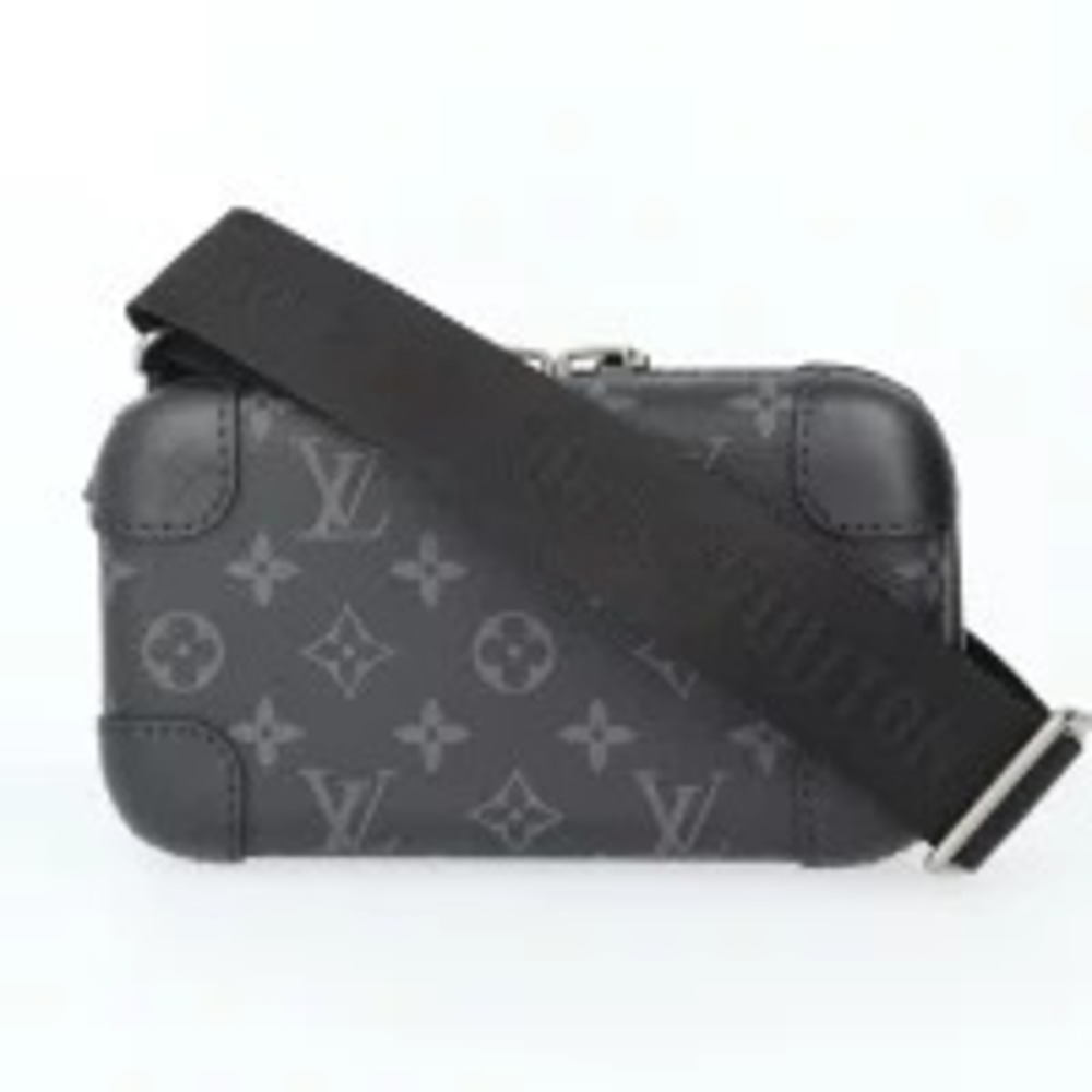 LOUIS VUITTON Horizon Clutch Monogram Eclipse Black Shoulder Bag Black Gray h